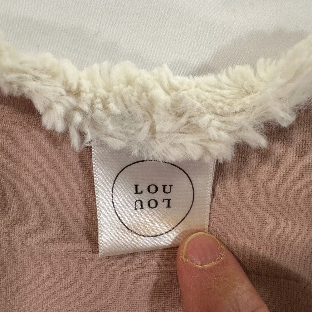 Lou Lou and Company Security Blanket Kids OS Rose Pink‎ Cream Faux Fur | Boho